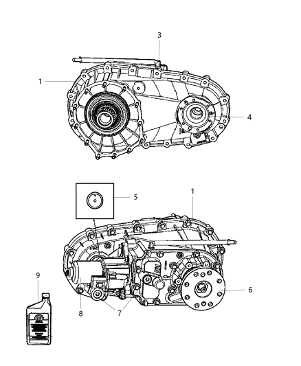 2009 Jeep Grand Cherokee Transfer Case Nvg146 See Note Diagram for 5037747AA