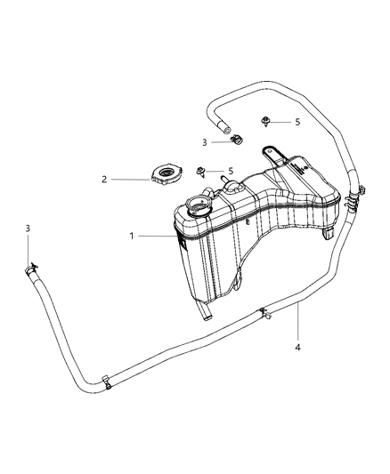 2013 Chrysler 300 Bottle Coolant Recovery Diagram for 52014521AD