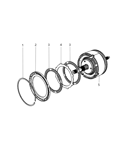 2007 Chrysler Sebring Clutch & Input Shaft Diagram 3 - Thumbnail