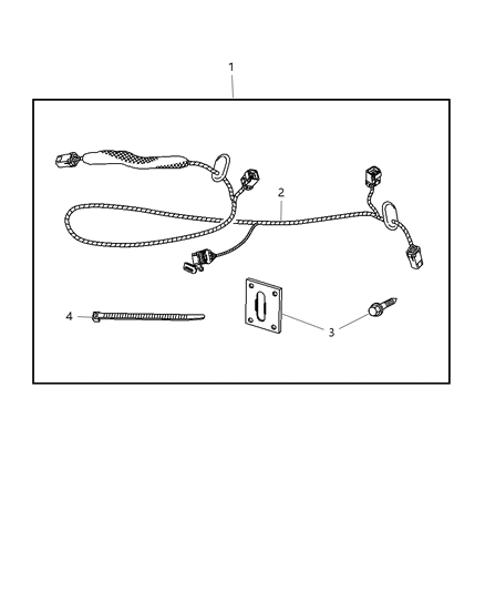 2009 Chrysler Aspen Wiring Kit - Trailer Tow Diagram 1 - Thumbnail