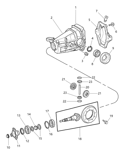 2006 Chrysler Crossfire Axle Seals Diagram for 5114258AA