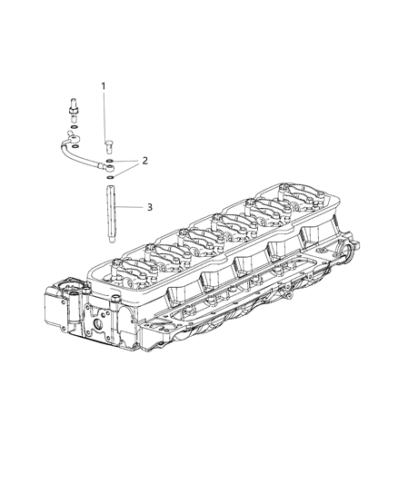 2020 Ram 3500 Cab Chassis Coolant Tubes & Hose Diagram