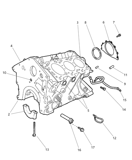 2000 Dodge Intrepid Cylinder Block Diagram 2 - Thumbnail