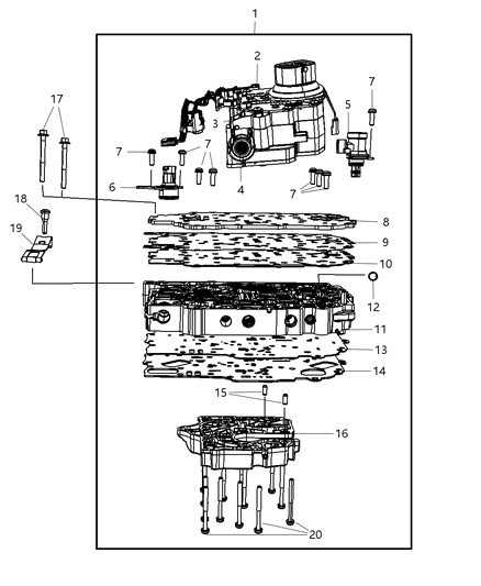 2007 Chrysler Sebring Valve Body Diagram 3 - Thumbnail