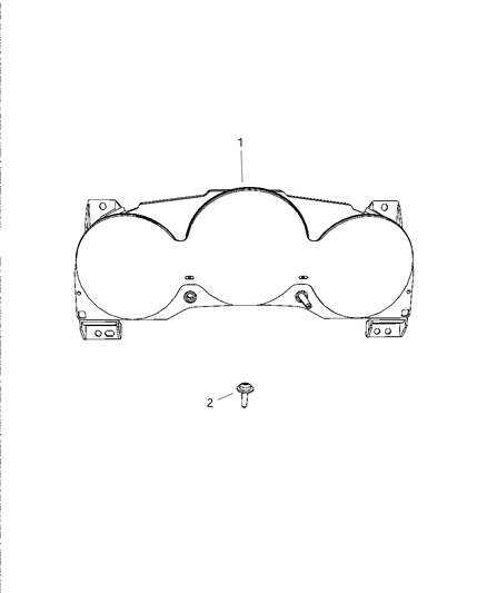2007 Dodge Avenger Cluster Instrument Panel Diagram for 56044918AC