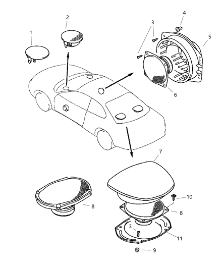 2000 Chrysler Sebring Coupe Speakers Diagram