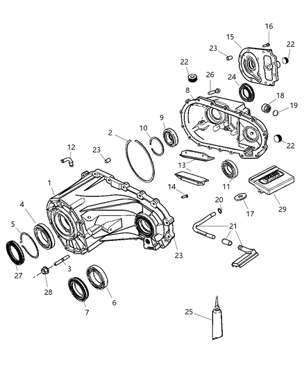 2010 Jeep Commander Module Transfer Case Control Diagram for 56044199AN