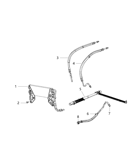 2018 Ram 3500 Cab Chassis Power Steering Hose Diagram 1 - Thumbnail