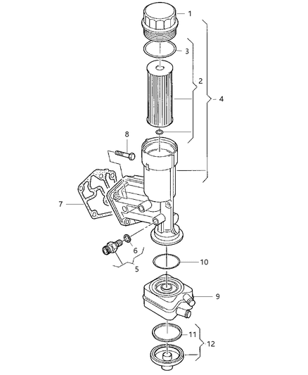 2008 Jeep Compass Bolt M7X42 Diagram for 68001540AB