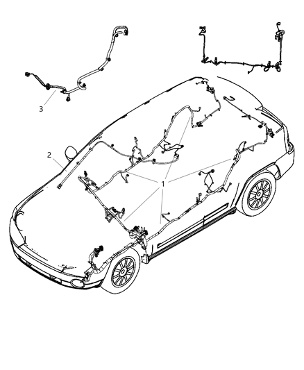2008 Jeep Patriot Wiring Unified Body Diagram for 68035538AA