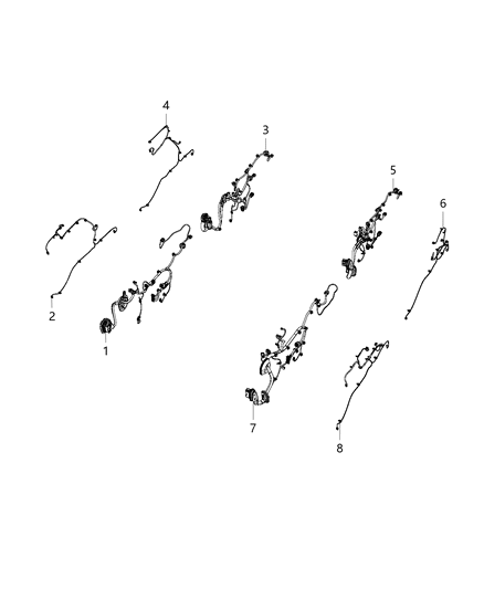 Wire Harness, Front Diagram for 68488526AB