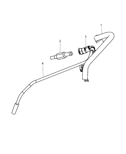 2003 Chrysler Sebring Sedan & Convertible Crankcase Ventilation & Vapor Harness Diagram 3 - Thumbnail
