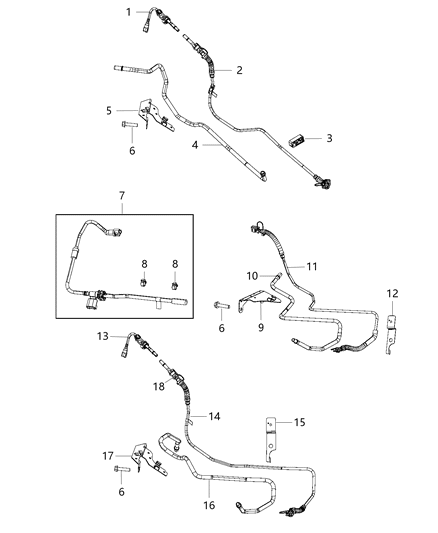 2014 Ram 1500 Tube Fuel Vapor Diagram for 5146335AC