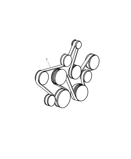 2000 Jeep Grand Cherokee Drive Belts Diagram 2 - Thumbnail