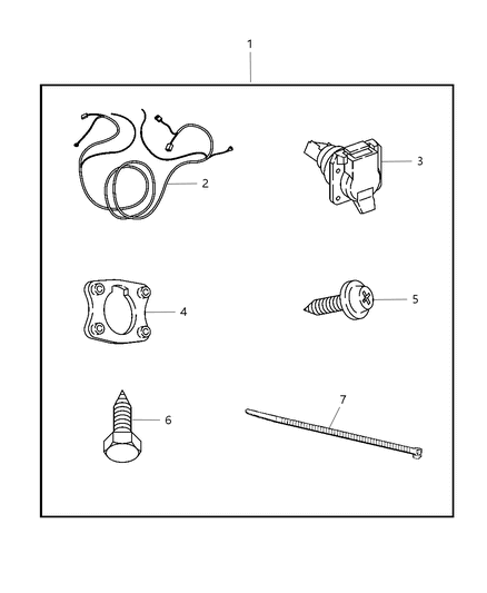 2009 Dodge Ram 3500 Pickup Wiring Kit - Trailer Tow Diagram