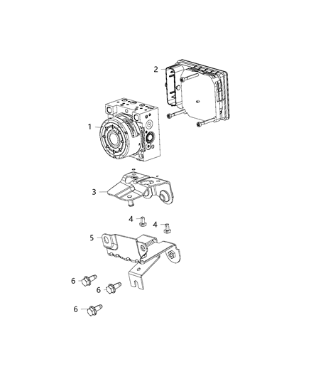 2016 Dodge Dart Control Module Diagram for 68299808AB
