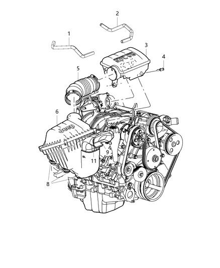 2003 Jeep Liberty Air Cleaner Diagram 3 - Thumbnail