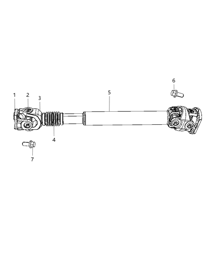 2012 Ram 3500 Pickup Shafts - Drive Diagram 2 - Thumbnail