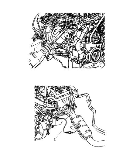 2008 Dodge Grand Caravan Oxygen Sensors Diagram 1 - Thumbnail