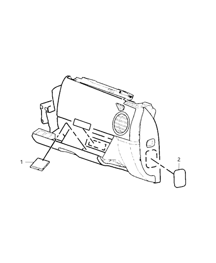 2017 Jeep Wrangler Instrument Panel of Labels Diagram