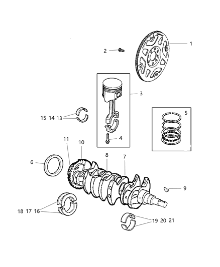 2005 Jeep Liberty Bolt Hexagon Socket Head M10X1.00X28.00 Diagram for 6507240AA