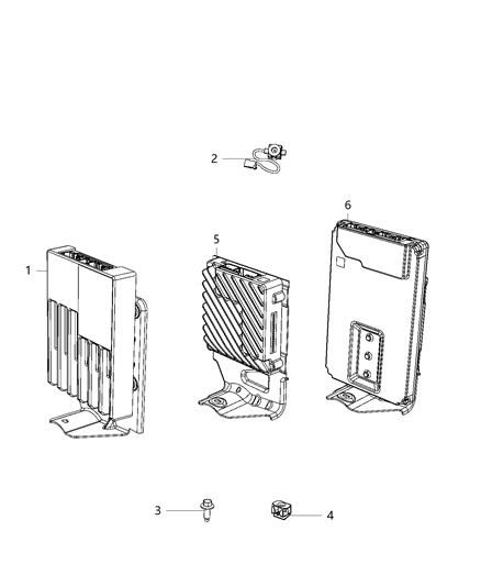 2020 Ram 3500 Pickup Speakers, Amplifier And Sub Woofer Diagram 1 - Thumbnail
