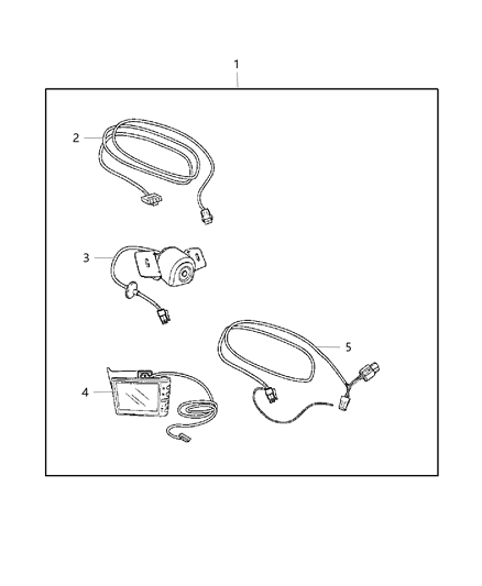 2015 Dodge Journey Camera Kit Back Up Diagram for 82210916AC