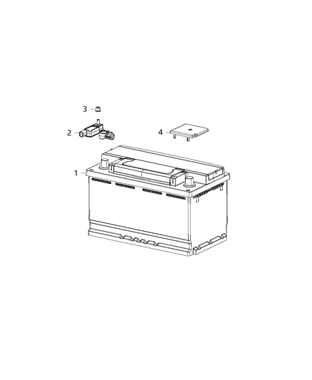 2018 Dodge Challenger Sensor, Battery Diagram