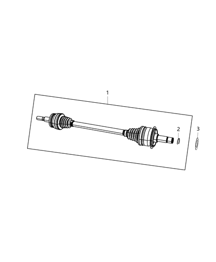 2019 Dodge Challenger Shaft Axle Half Diagram for 53010848AB