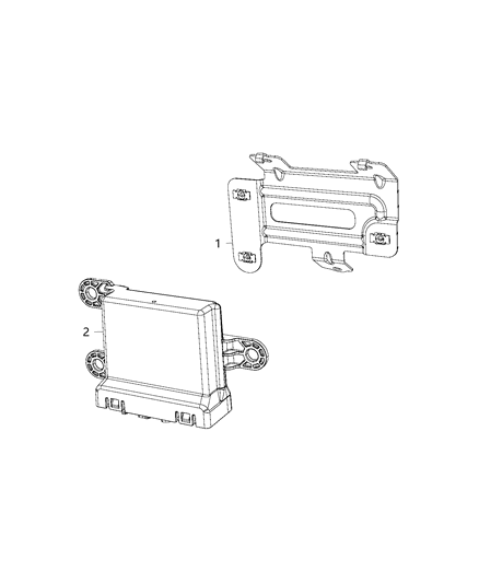 2018 Ram 3500 Cab Chassis Module, Gateway Diagram