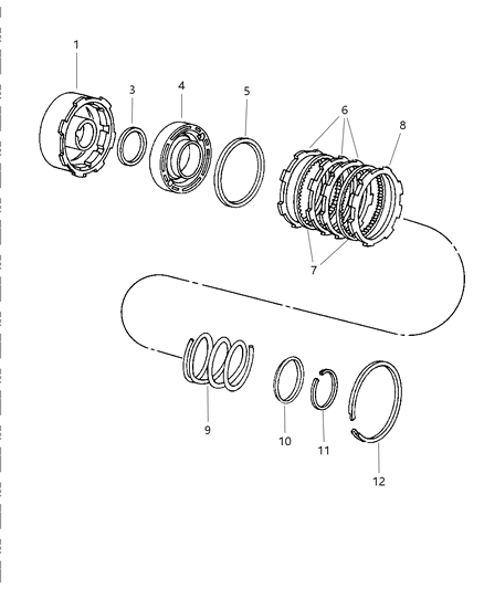 1998 Dodge Caravan Clutch & Input Shaft Diagram 1 - Thumbnail