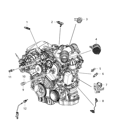 2017 Ram 1500 Sensors, Engine Diagram 1 - Thumbnail