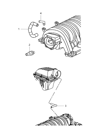 2009 Dodge Challenger Crankcase Ventilation Diagram 5 - Thumbnail