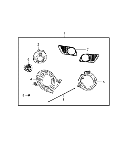 2012 Dodge Charger Light Kit - Fog Diagram