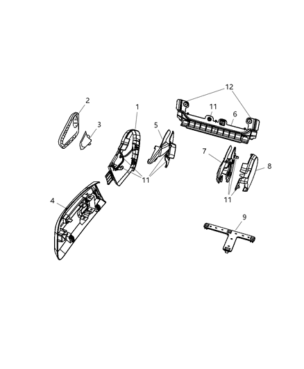 2007 Dodge Nitro Shields - Adjusters Diagram 4 - Thumbnail