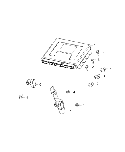 2020 Chrysler 300 Modules, Body Diagram 1 - Thumbnail