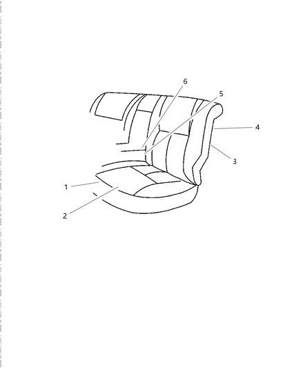 1998 Chrysler Concorde Cover Rear Seat Back Diagram for RA471AZAA