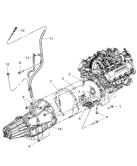 2007 Jeep Liberty Cover Engine Diagram for 53013813AB