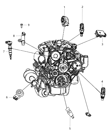 2017 Ram 1500 Sensors, Engine Diagram 2 - Thumbnail