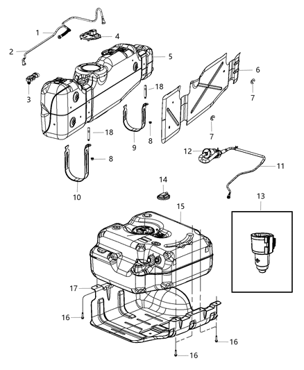 2016 Ram 4500 Stud Double Ended M10X1.50X60.00 Diagram for 6508830AA