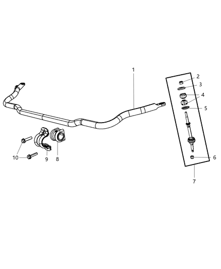 2011 Ram 1500 Front Stabilizer Bar Diagram
