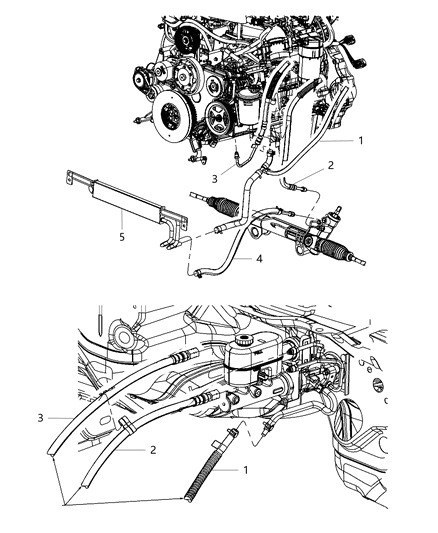 2013 Ram 2500 Power Steering Hose Diagram 3 - Thumbnail