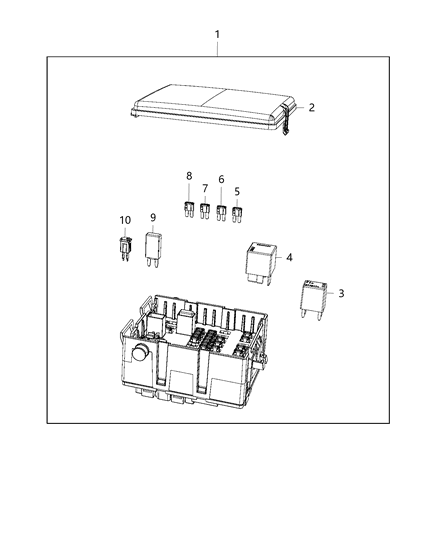 2019 Dodge Journey Center, Power Distribution Diagram 1 - Thumbnail