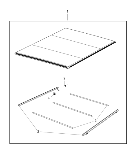 2019 Ram 2500 Tonneau Cover, Soft Diagram 2 - Thumbnail