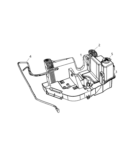 2007 Jeep Wrangler Windshield Washer System Diagram 1 - Thumbnail