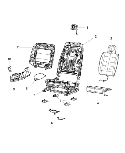 2012 Chrysler 300 Seat Cushion Heater Diagram for 68104681AA