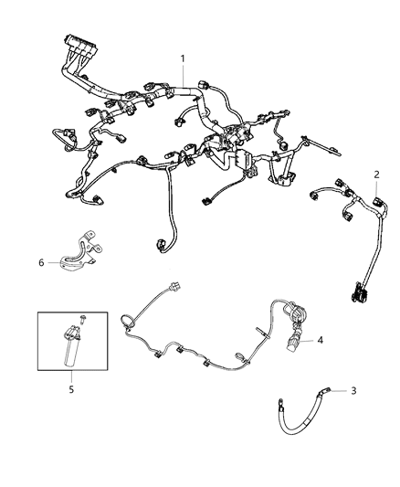 2015 Jeep Grand Cherokee Wiring Engine Diagram for 68230370AC