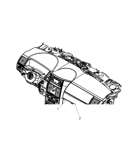 2008 Dodge Grand Caravan Info Label Diagram for 4680610AA