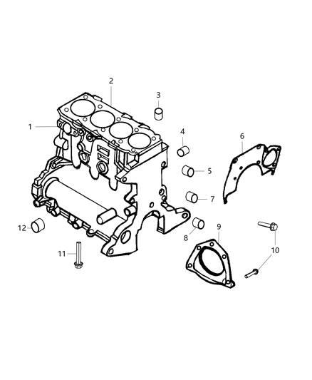 2019 Jeep Cherokee Cylinder Block And Hardware Diagram 2 - Thumbnail