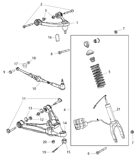 2015 Dodge Viper Suspension - Rear Diagram 1 - Thumbnail